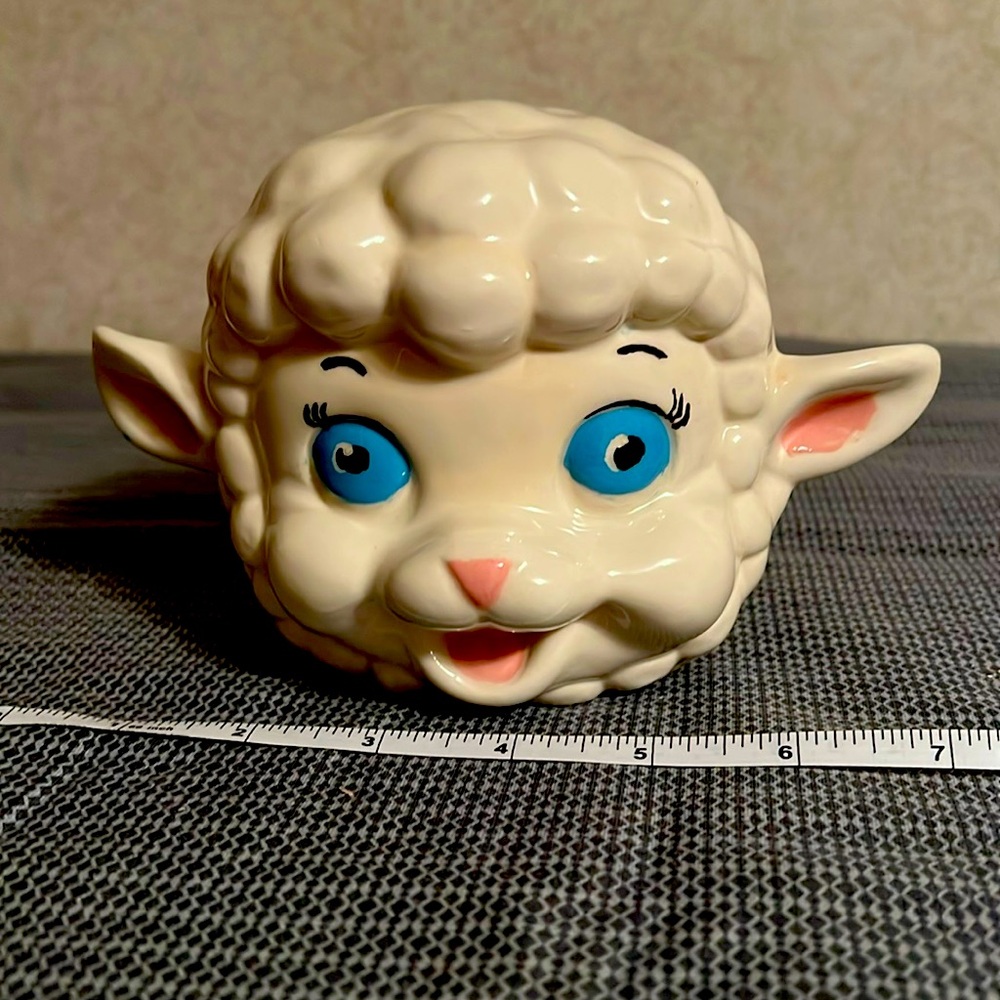 Vintage Lamb/Sheep Wall pocket/ Planter